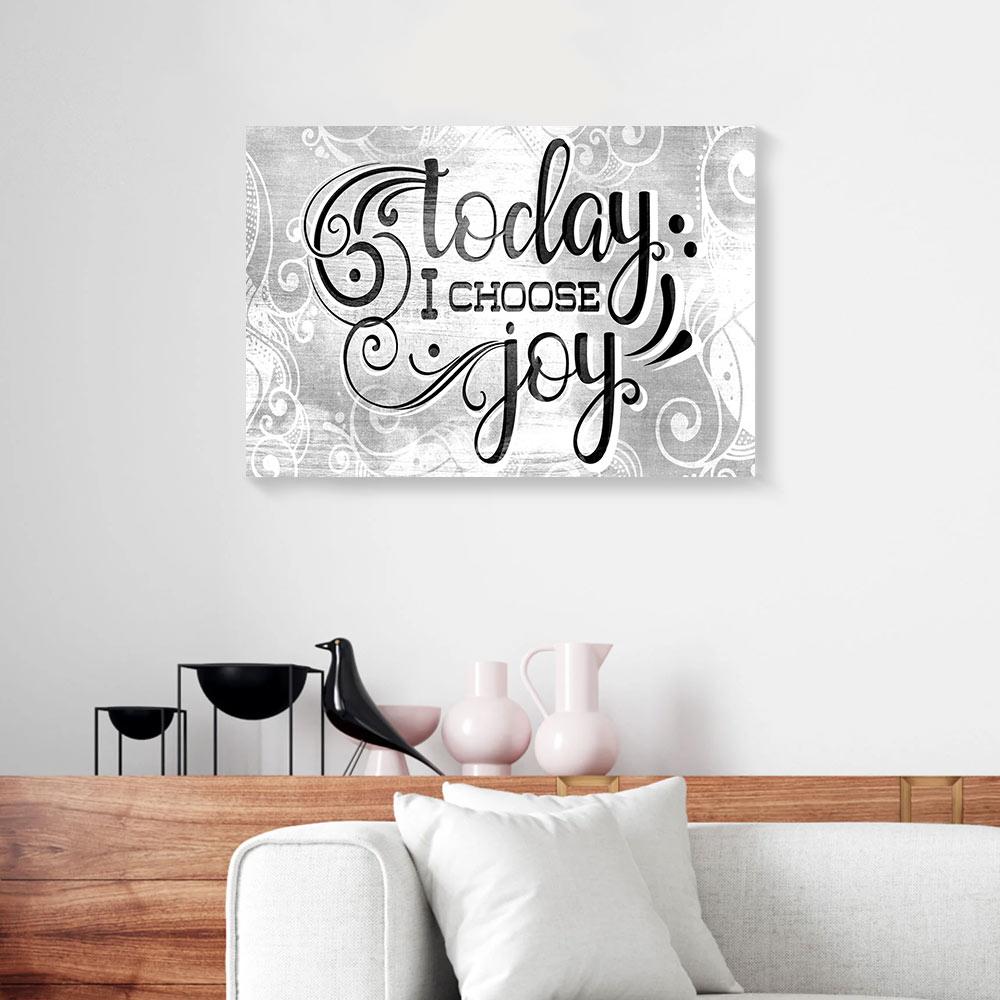 today i choose joy canvas prints wall art decor 7227