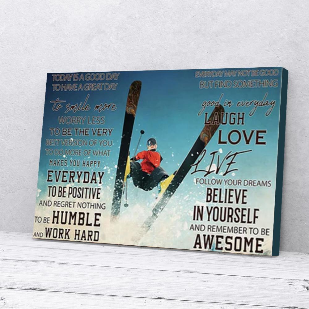 today is a good day to smile more surfing canvas prints wall art decor 8100