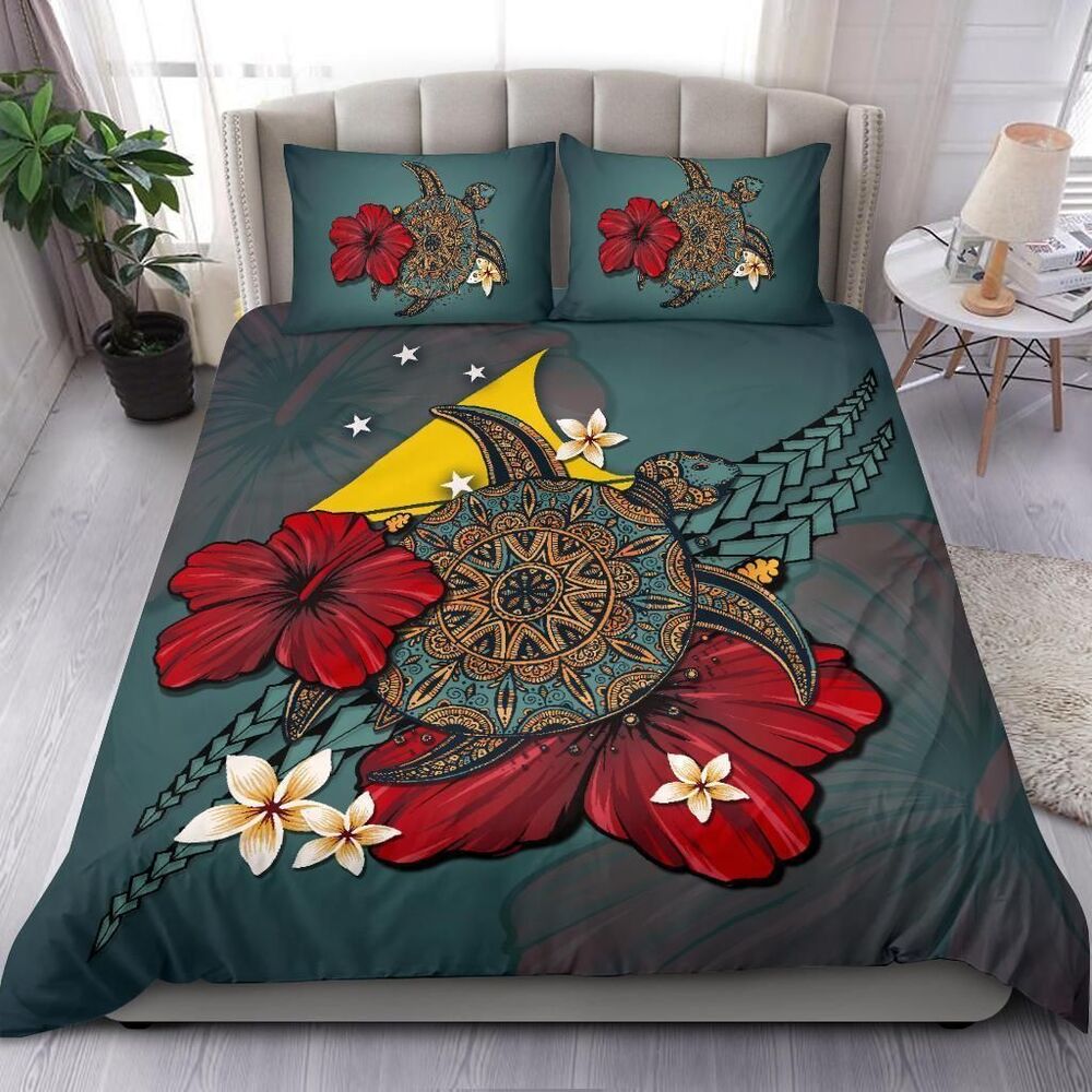 Tokelau Blue Turtle Tribal Bedding Set Bedroom Decor tokelau blue turtle tribal bedding set bedroom decor 1474