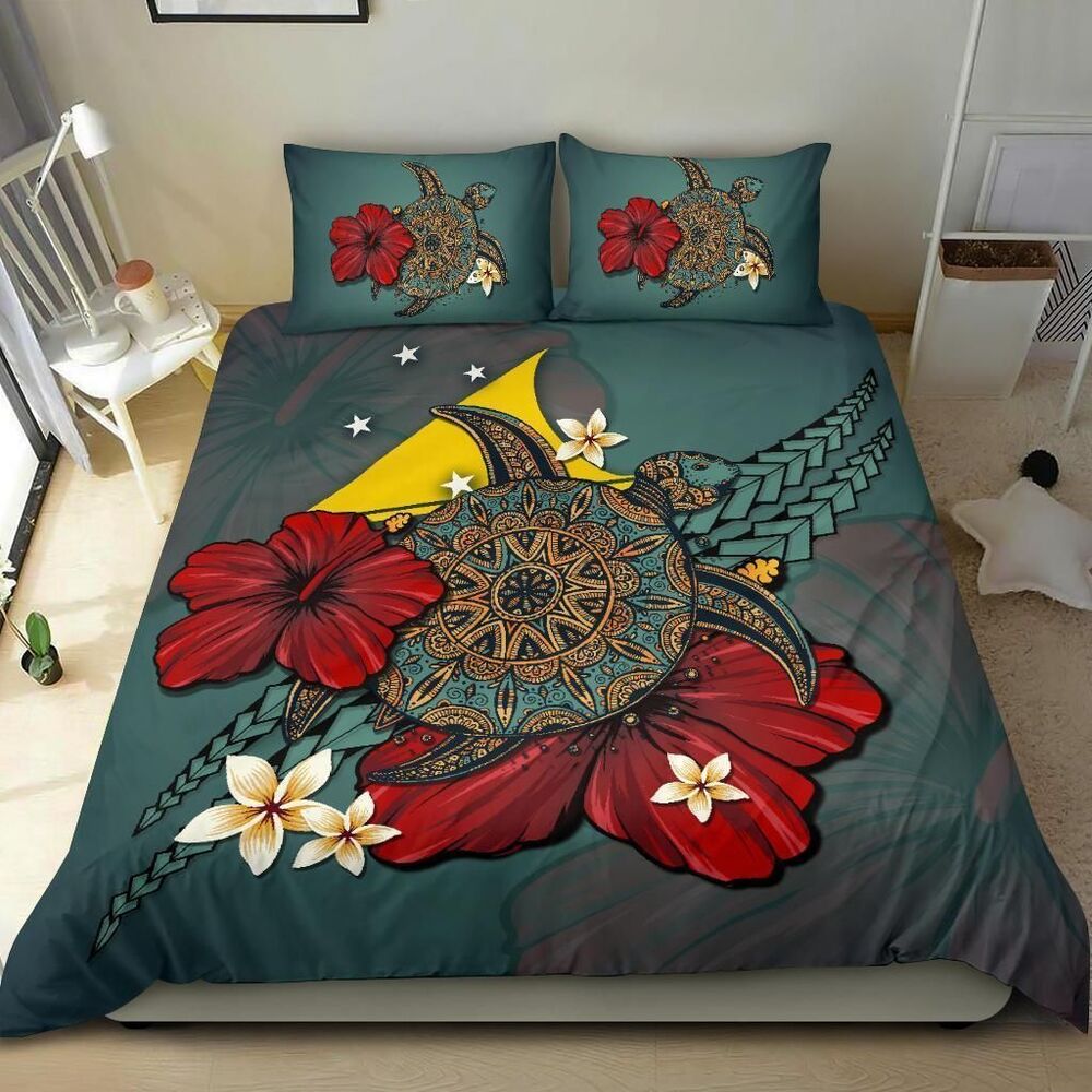 Tokelau Blue Turtle Tribal Bedding Set Bedroom Decor tokelau blue turtle tribal bedding set bedroom decor 3085