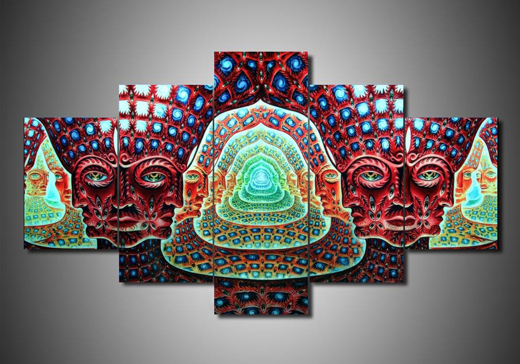 tool abstract 5 panel canvas art wall decor 1739
