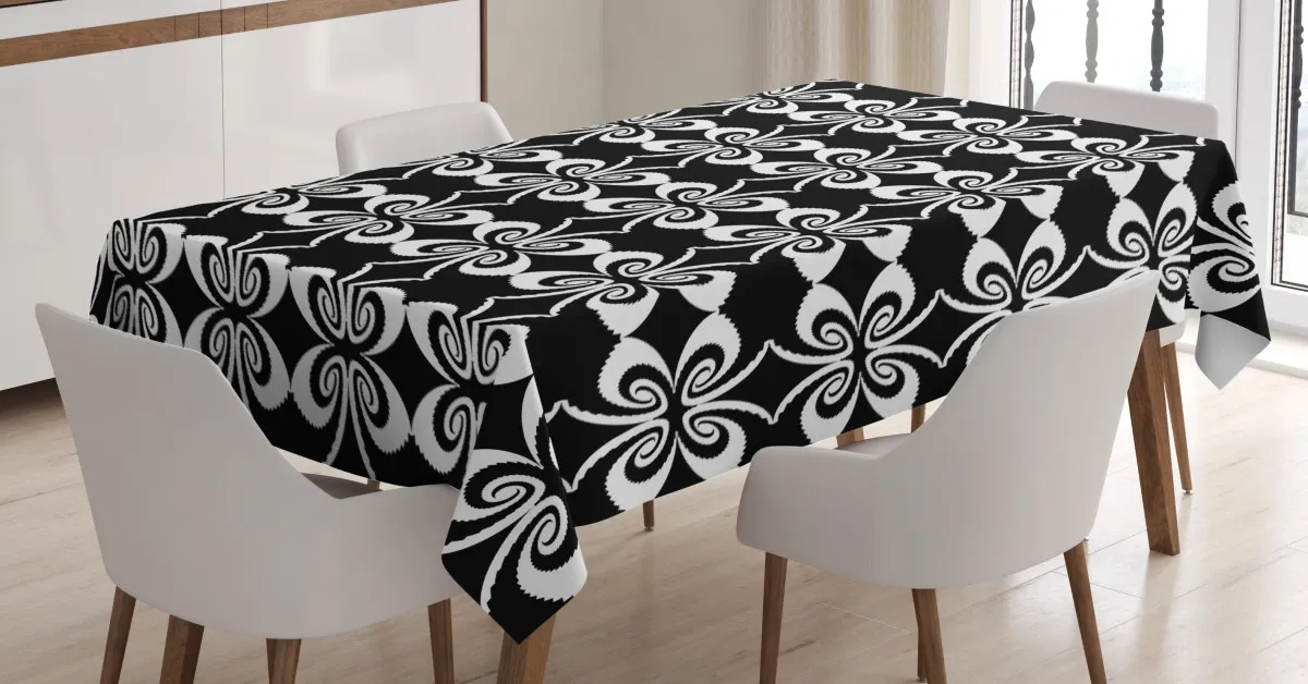 torsion mirrored pairs 3d printed tablecloth table decor 2401