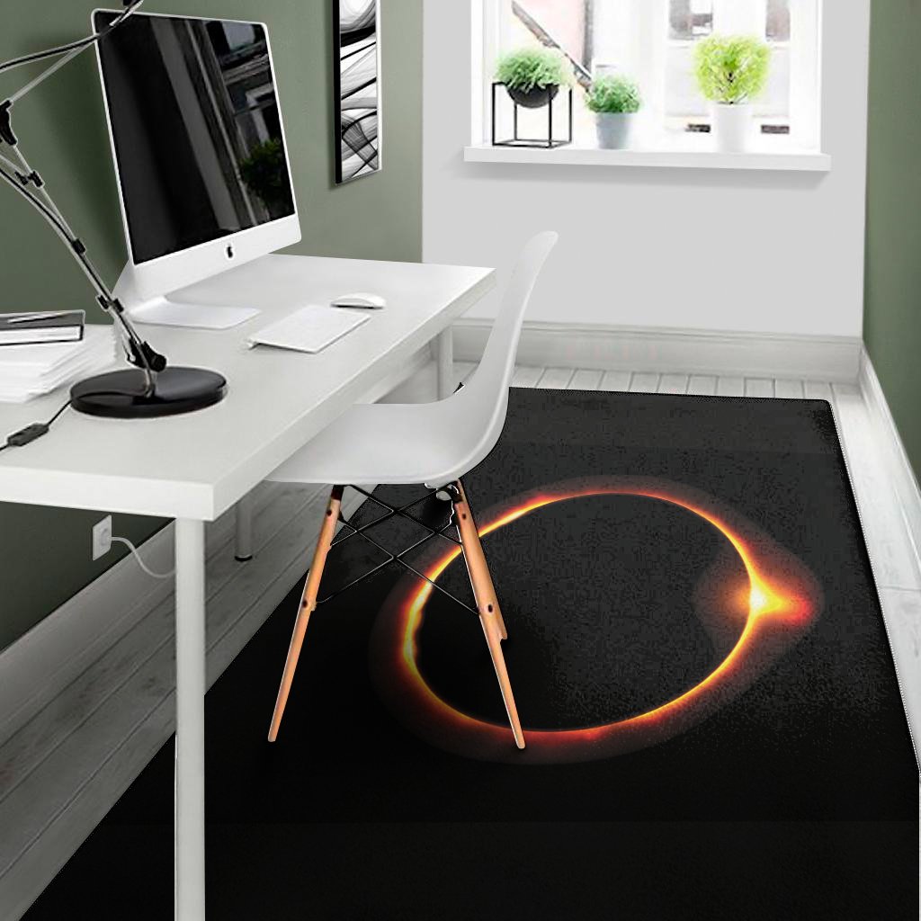 total solar eclipse print area rug floor decor 6670