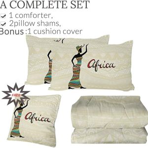 traditional african lady duvet cover bedding set 1666