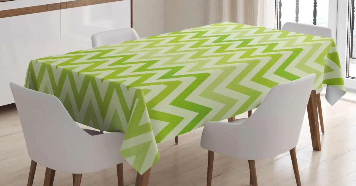 traditional chevron 3d printed tablecloth table decor 8497