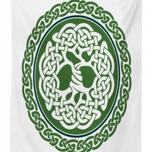 tree of life with frieze 3d printed tablecloth table decor 2520