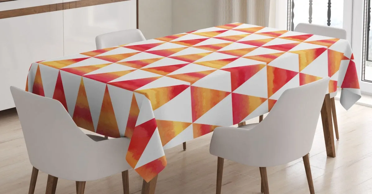 triangle geometric art 3d printed tablecloth table decor 3517