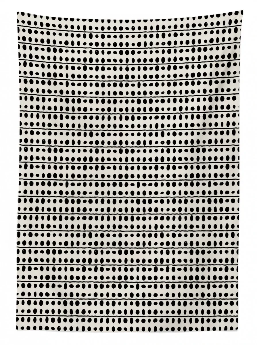 tribal art lines and dots 3d printed tablecloth table decor 3754