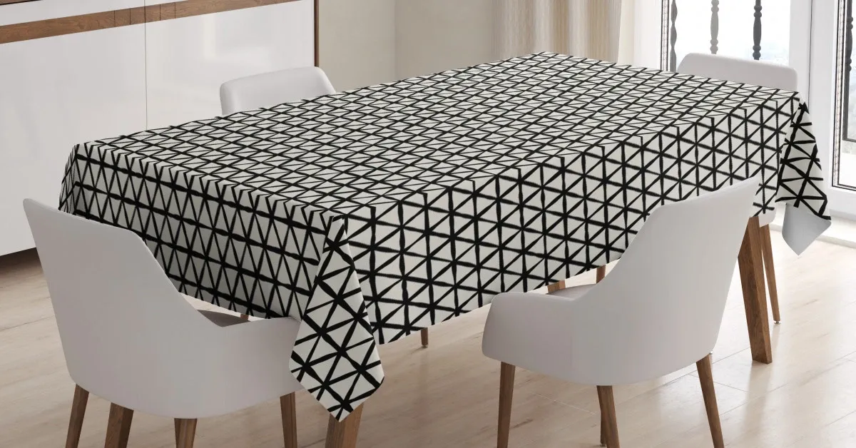 tribal inspired rhombus 3d printed tablecloth table decor 4109
