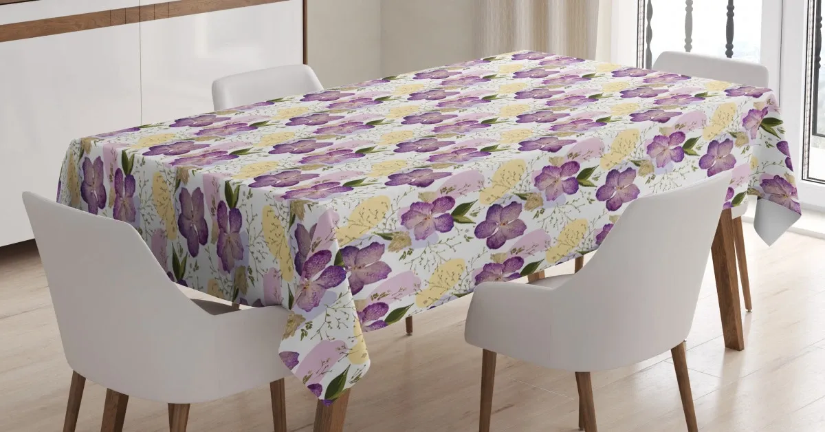 tropical blossom feminine 3d printed tablecloth table decor 1971