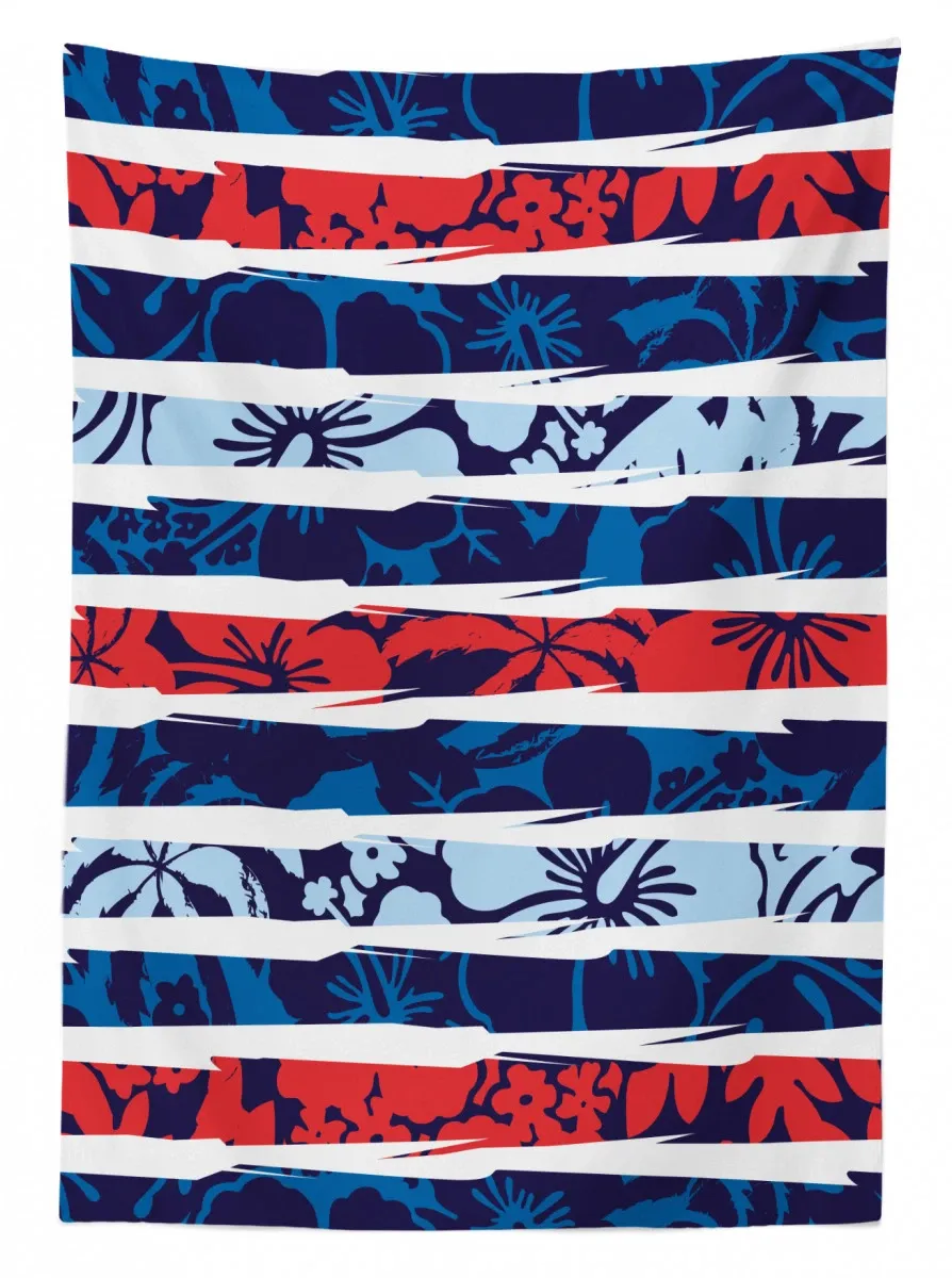 tropical hibiscus beach 3d printed tablecloth table decor 3159