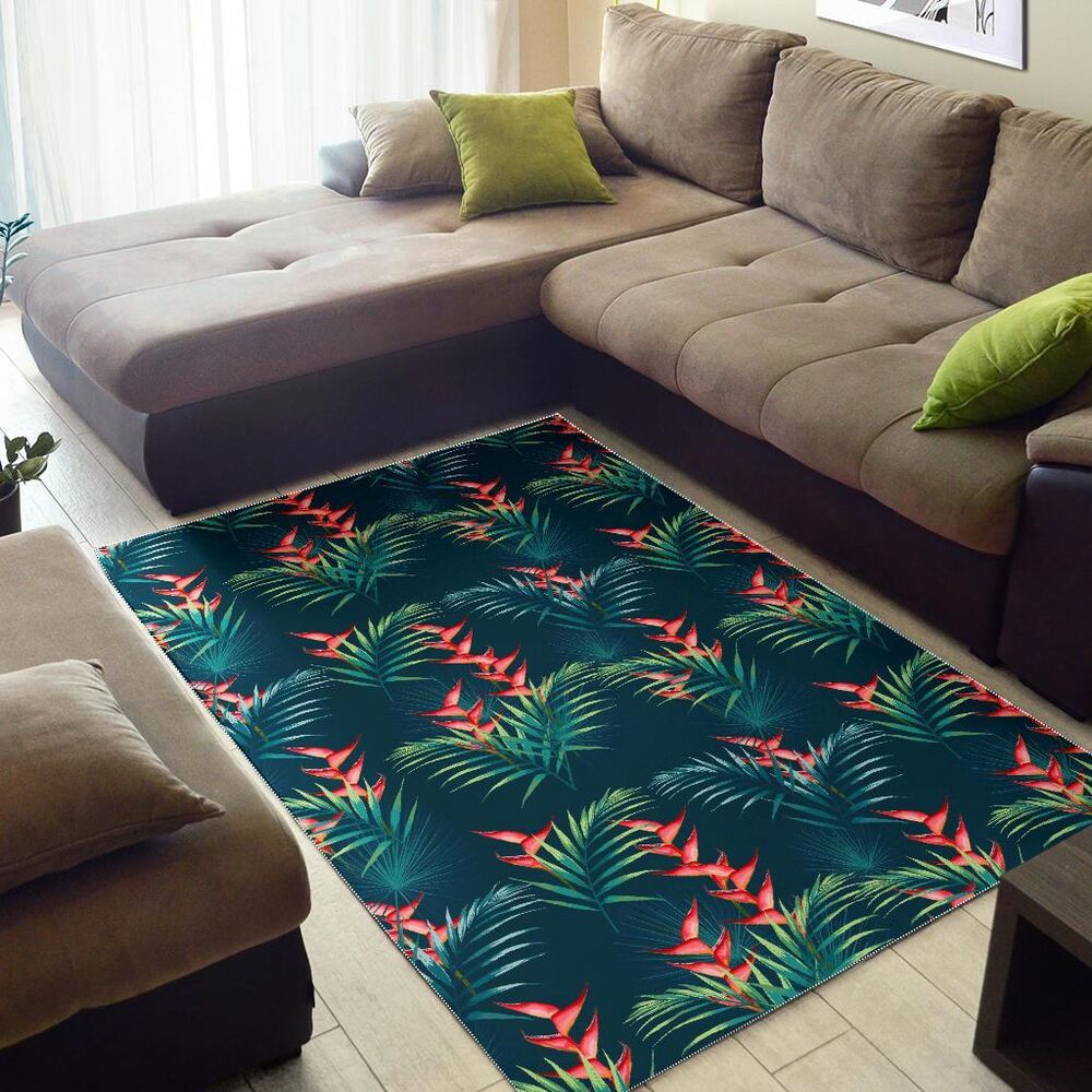 Tropical Plants Hawaii Pattern Print Area Rug Floor Decor tropical plants hawaii pattern print area rug floor decor 6427