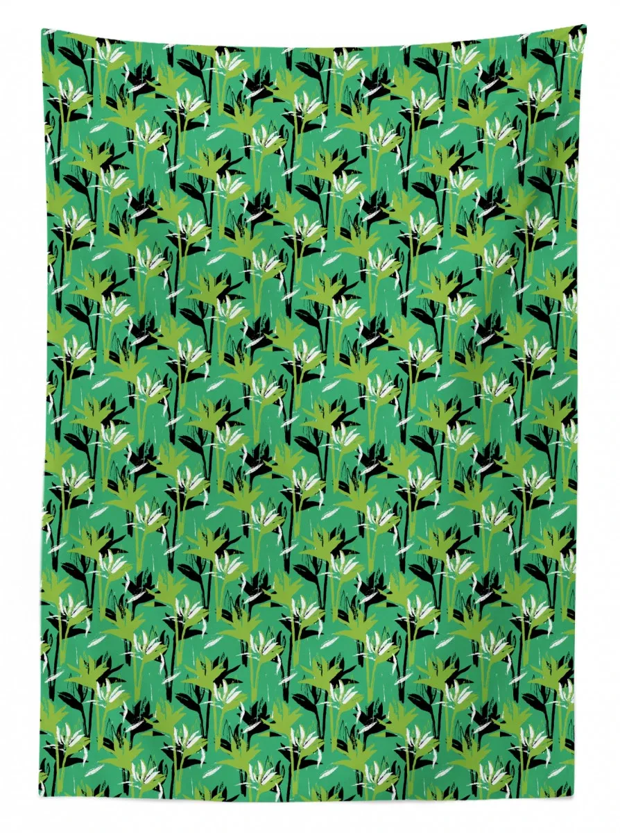 Tropical Strelitzia Floral 3D Printed Tablecloth Table Decor tropical strelitzia floral 3d printed tablecloth table decor 6412