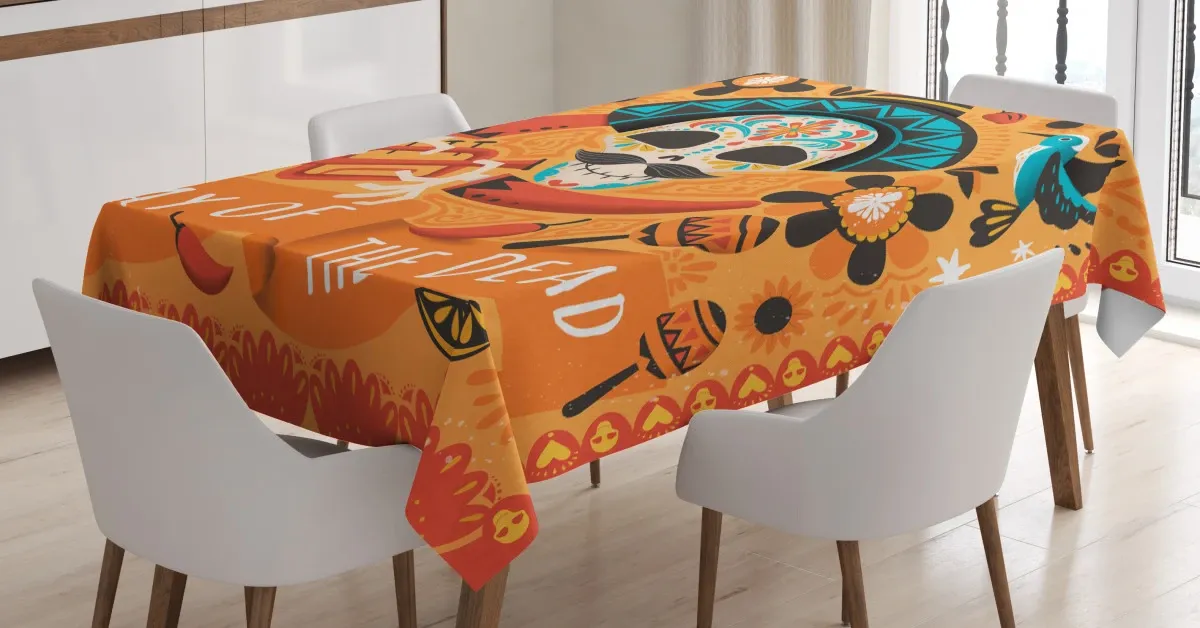 trumpet player 3d printed tablecloth table decor 2164