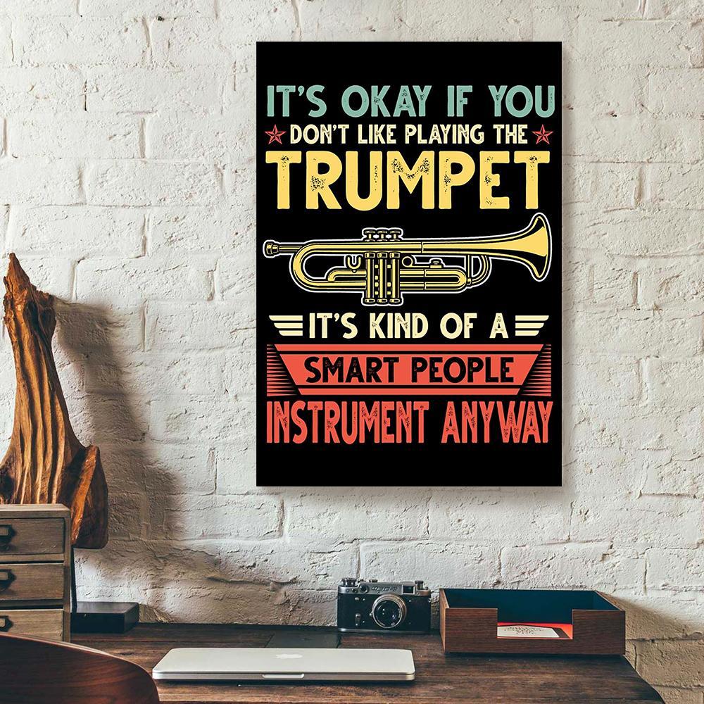 trumpet vertical canvas prints wall art decor 3677