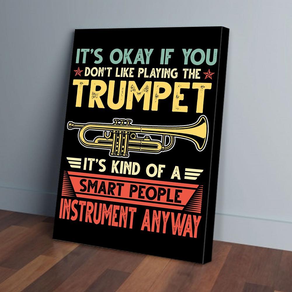 trumpet vertical canvas prints wall art decor 8497