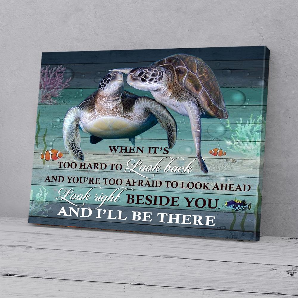 turtle love canvas prints wall art decor 2767