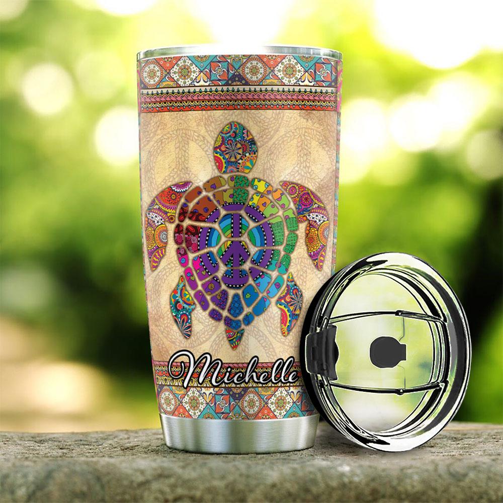 turtles personalized stainless steel tumbler 6428