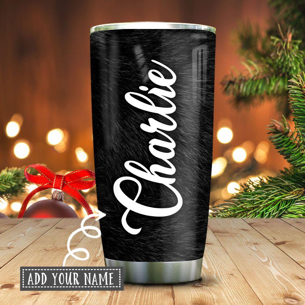 Tuxedo Cat Face Butt Personalized Stainless Steel Tumbler