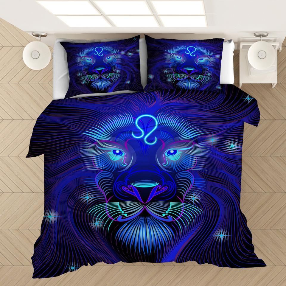 twelve constellations leo bedding set bedroom decor 2677