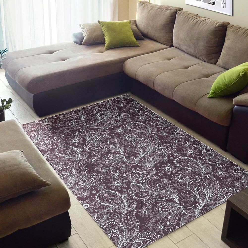 Umber Floral Bohemian Pattern Print Area Rug Floor Decor umber floral bohemian pattern print area rug floor decor 3910