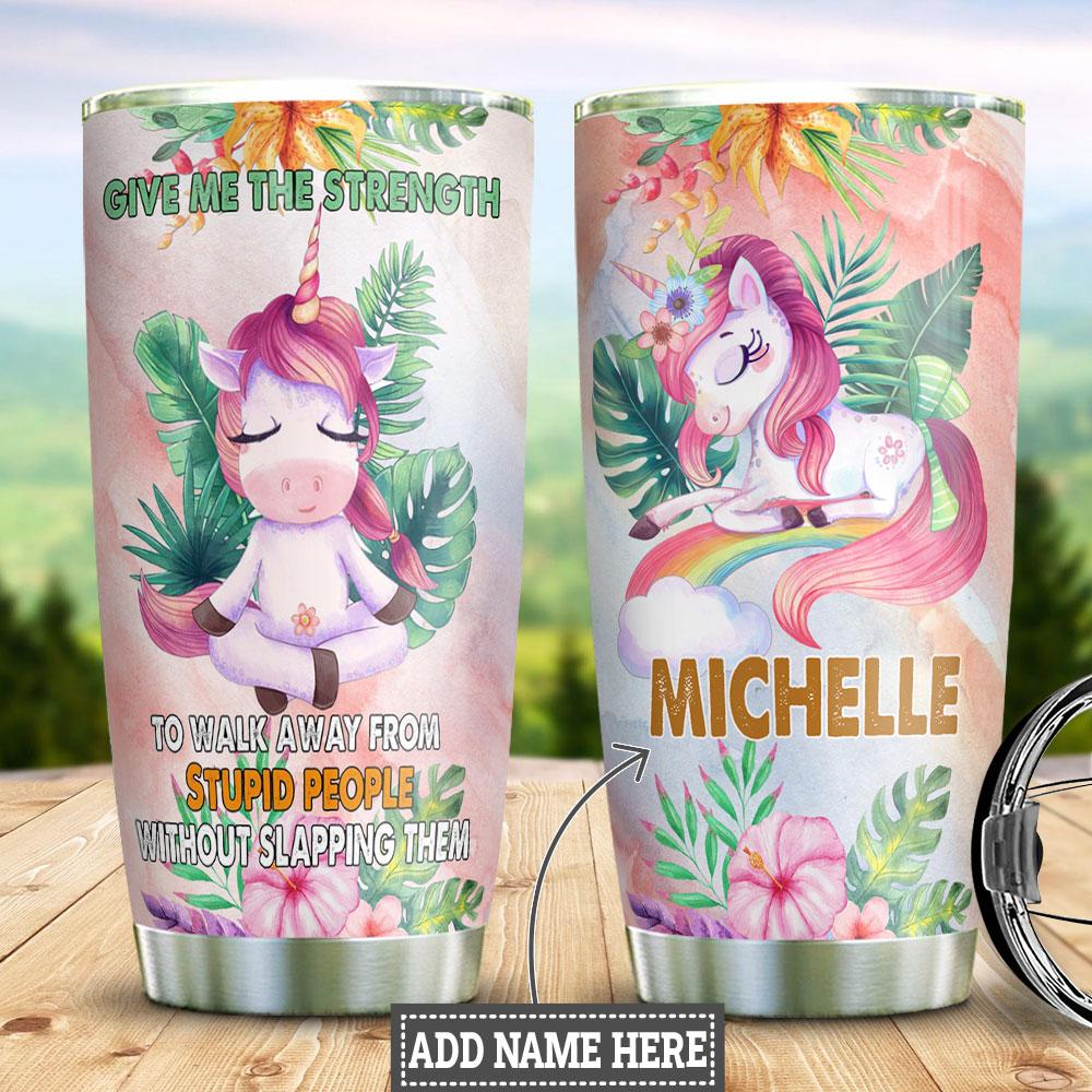 unicorn personalized stainless steel tumbler 8753