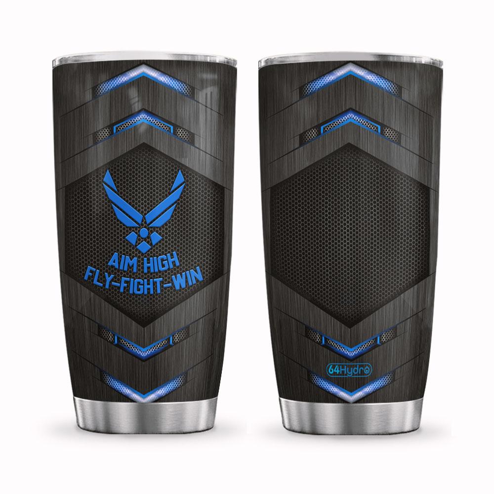 us air force fly fight win customized stainless steel tumbler 1258