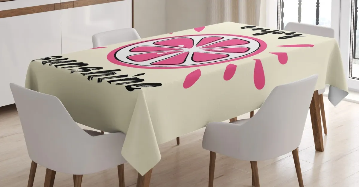 vacation retro words 3d printed tablecloth table decor 6161