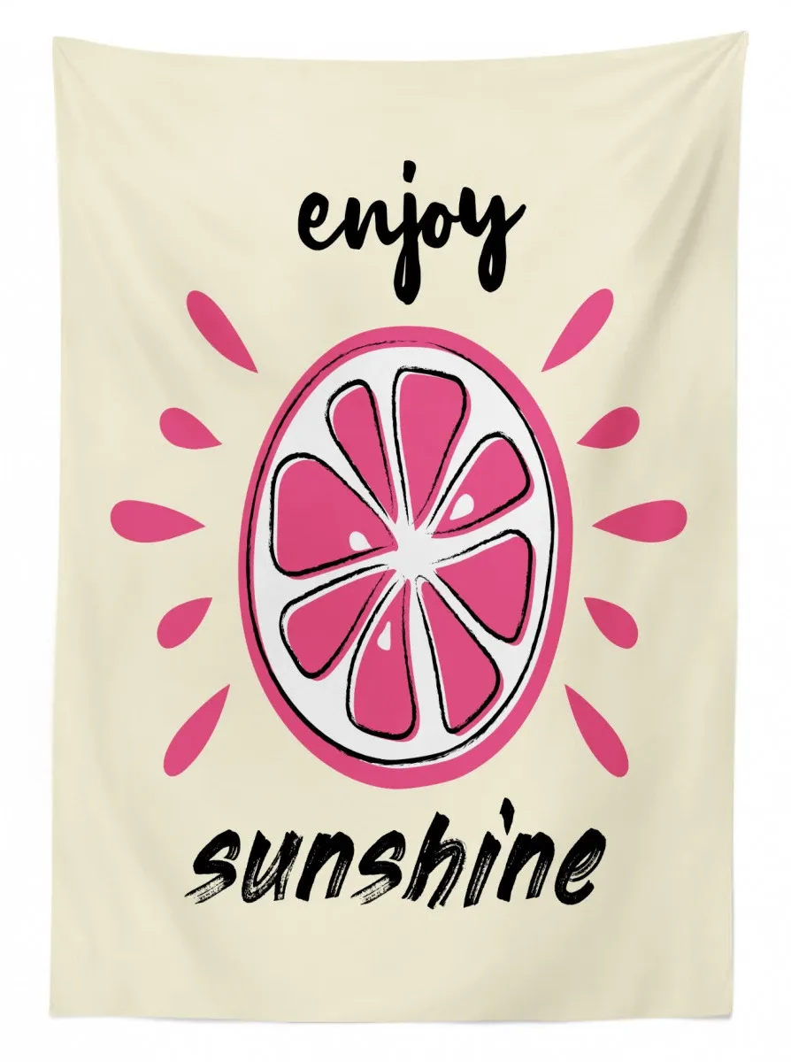 vacation retro words 3d printed tablecloth table decor 6744