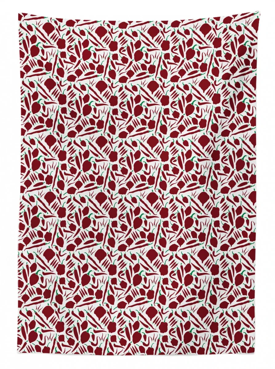 various types of chilli 3d printed tablecloth table decor 3360