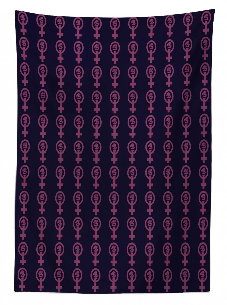 venus mirror and fist 3d printed tablecloth table decor 3553
