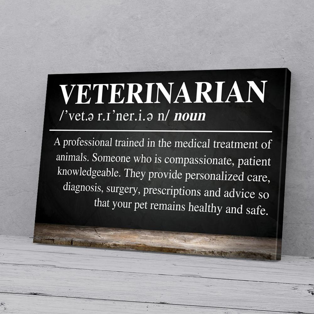 veterinarian definition horizontal canvas prints wall art decor 2510
