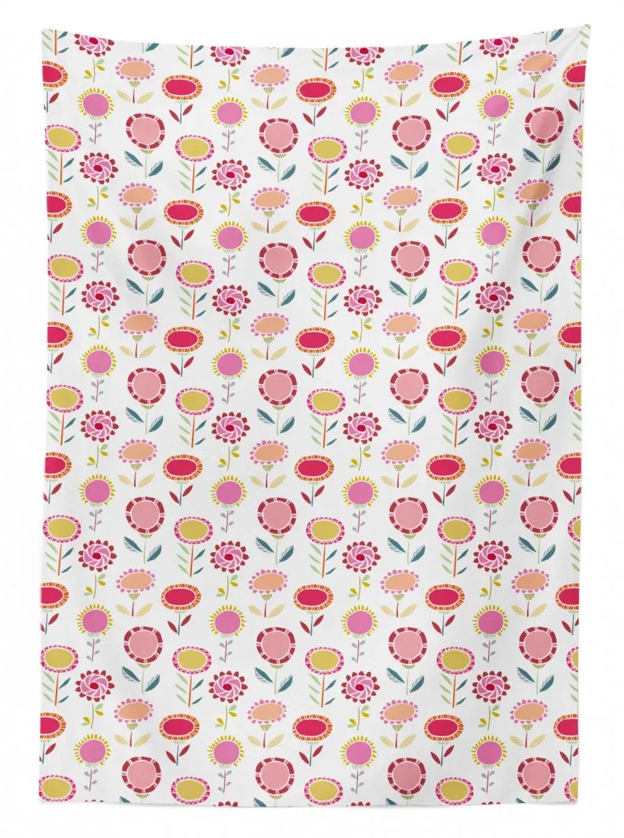 vibrant and doodle style 3d printed tablecloth table decor 7559