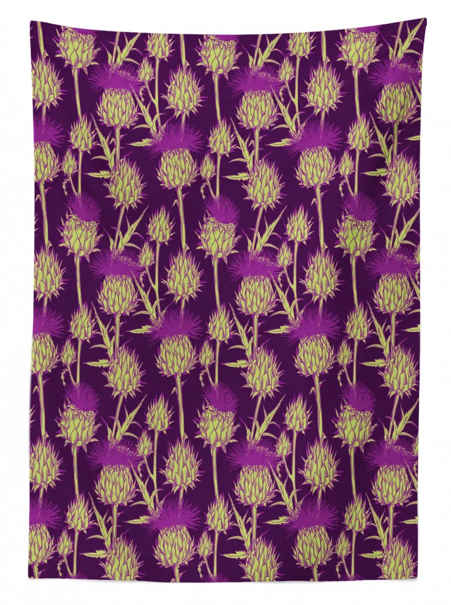 vibrant color scottish 3d printed tablecloth table decor 3436