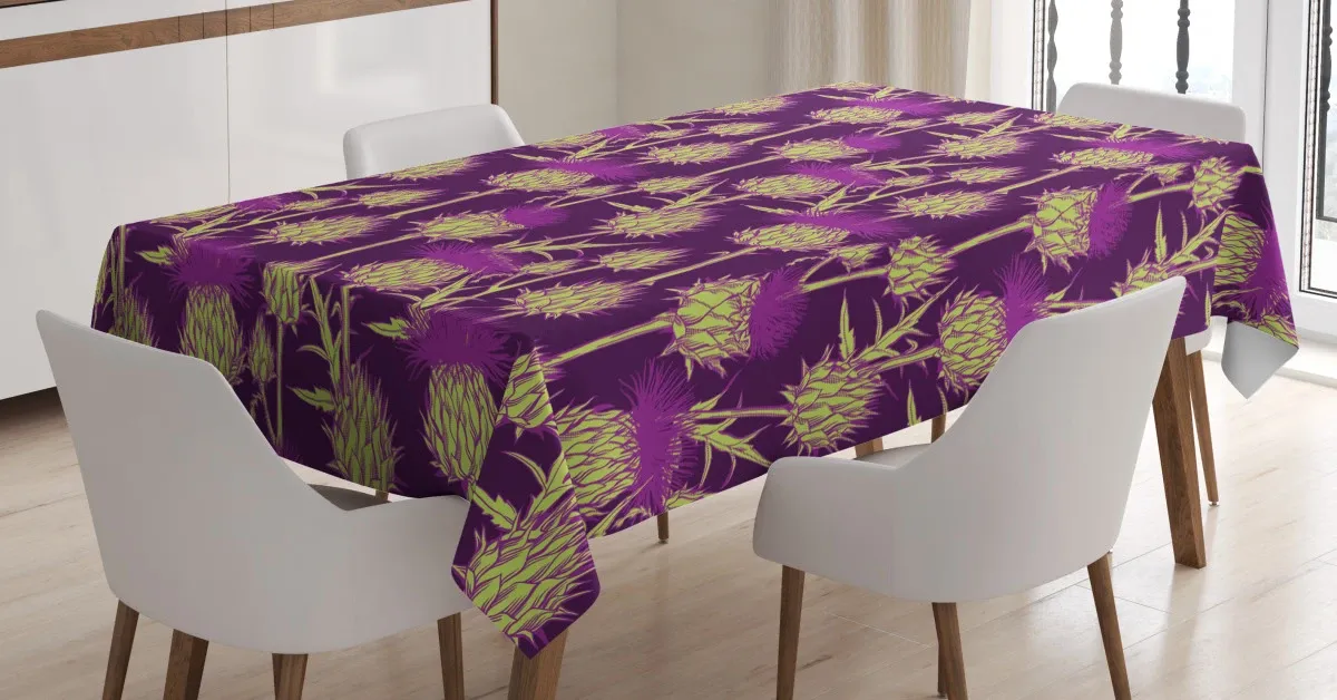 vibrant color scottish 3d printed tablecloth table decor 4720