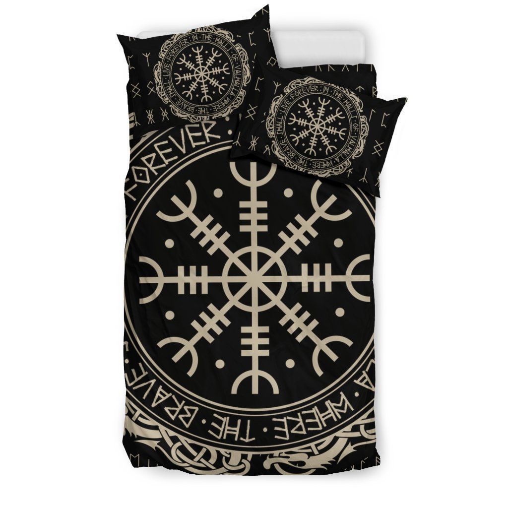 Viking Protection Symbol Bedding Set Bedroom Decor viking protection symbol bedding set bedroom decor 1005