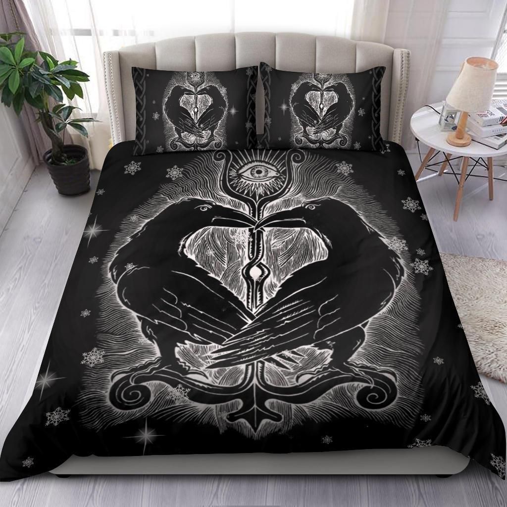 Viking Ravens The Dead Bedding Set Bedroom Decor viking ravens the dead bedding set bedroom decor 4257