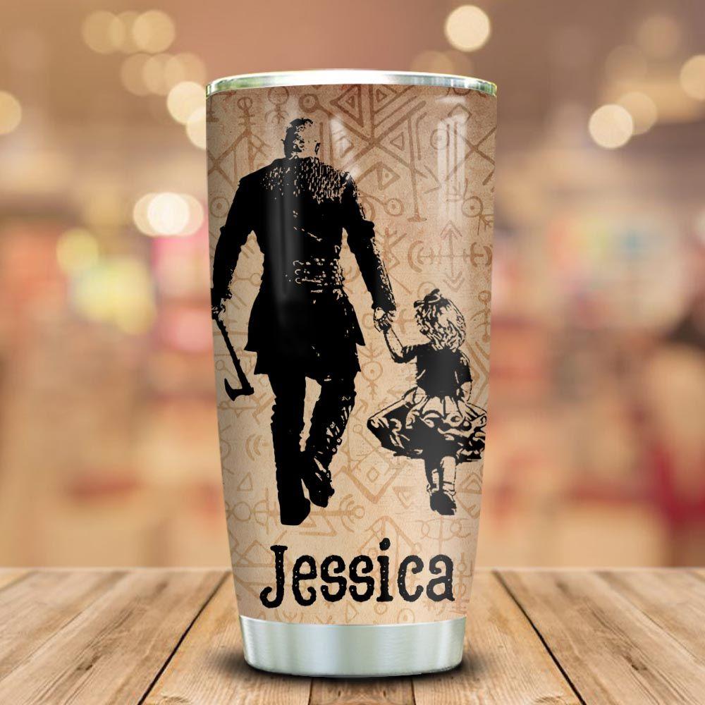 viking to my daughter personalized stainless steel tumbler 8020
