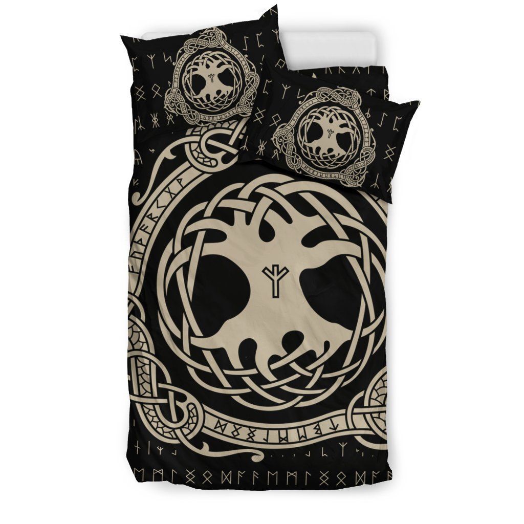 viking yggdrasil sign bedding set bedroom decor 5395