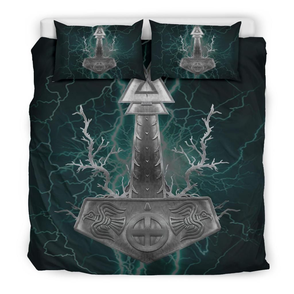 vinking sword thunder bedding set bedroom decor 3048