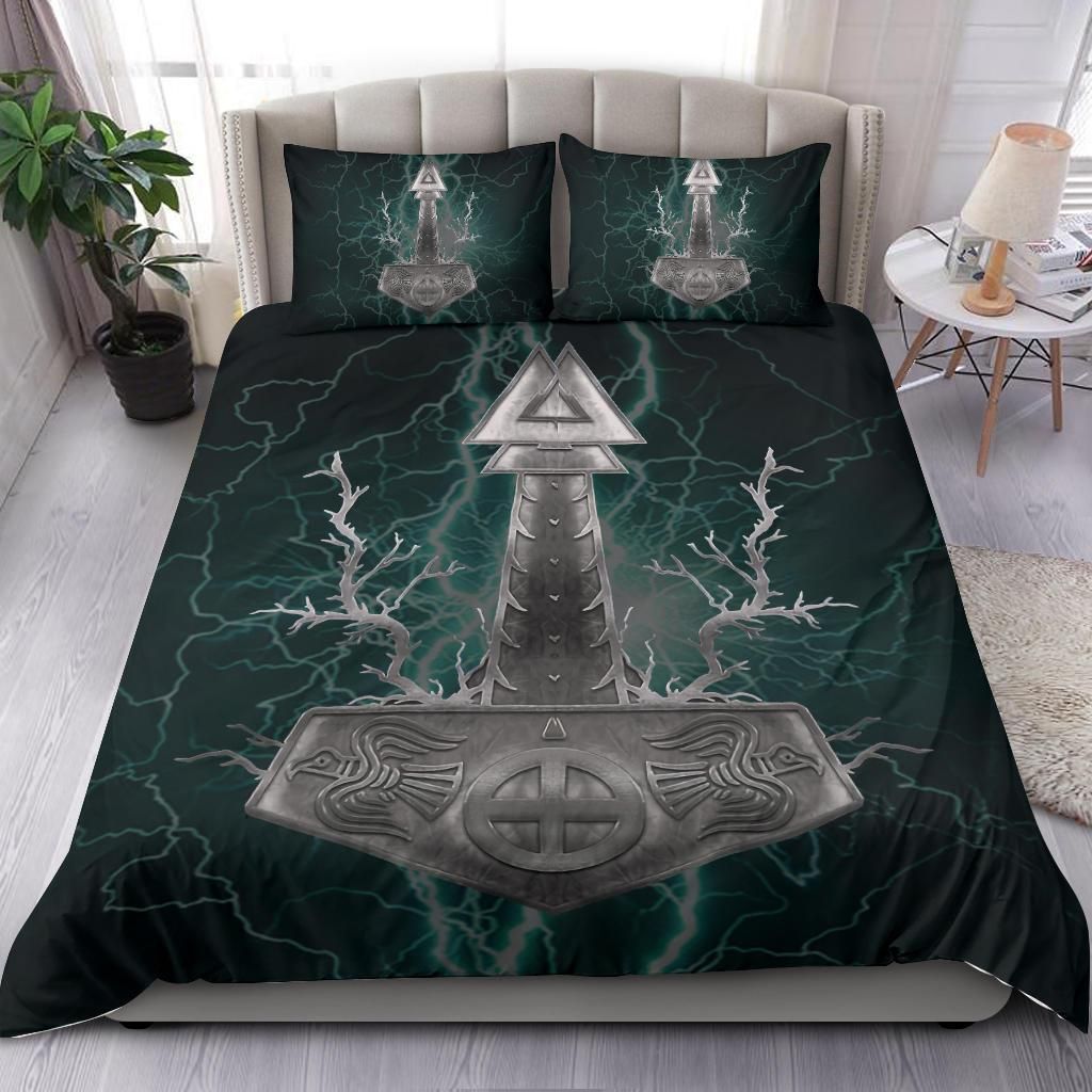 vinking sword thunder bedding set bedroom decor 7196