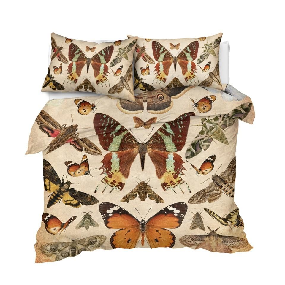 Vintage Butterflies Collection Duvet Cover Bedding Set vintage butterflies collection duvet cover bedding set 5648