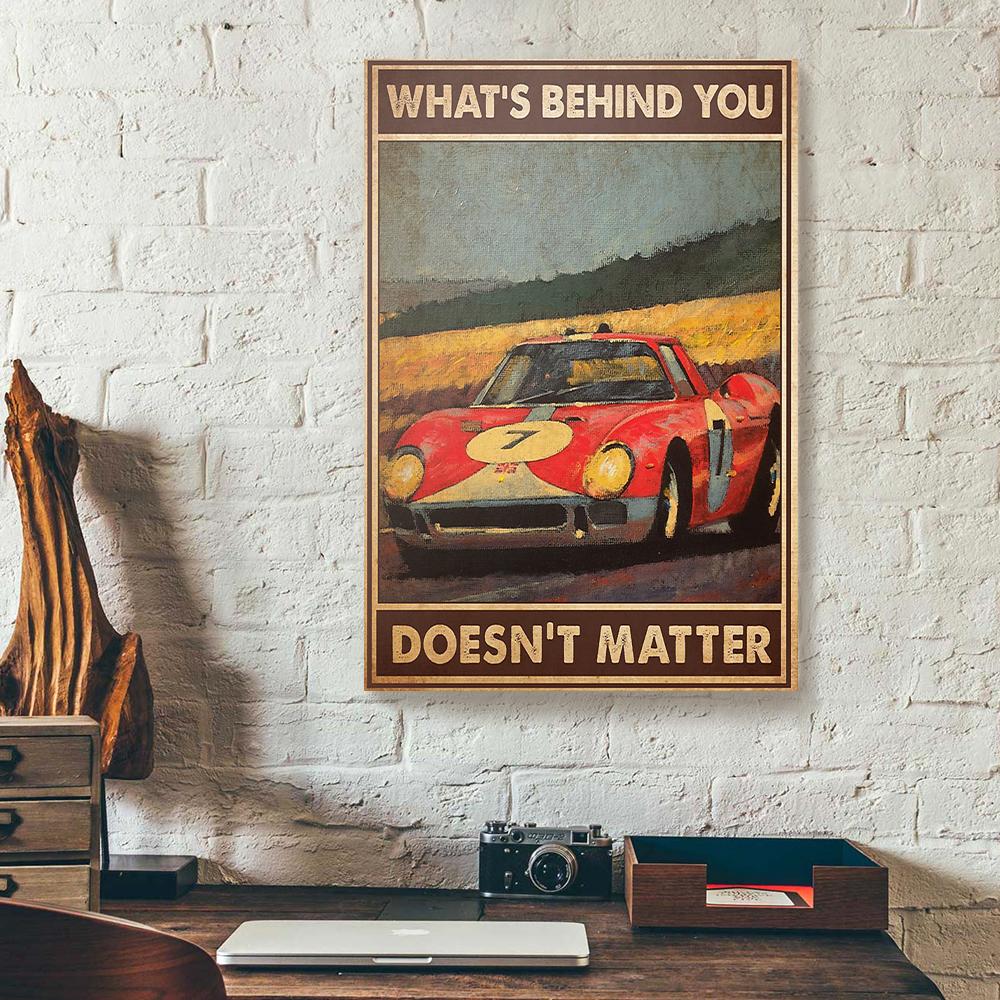 vintage car art racing canvas prints wall art decor 8383