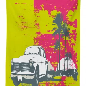 Vintage Cars With Palms 3D Printed Tablecloth Table Decor 1 vintage cars with palms 3d printed tablecloth table decor 4342