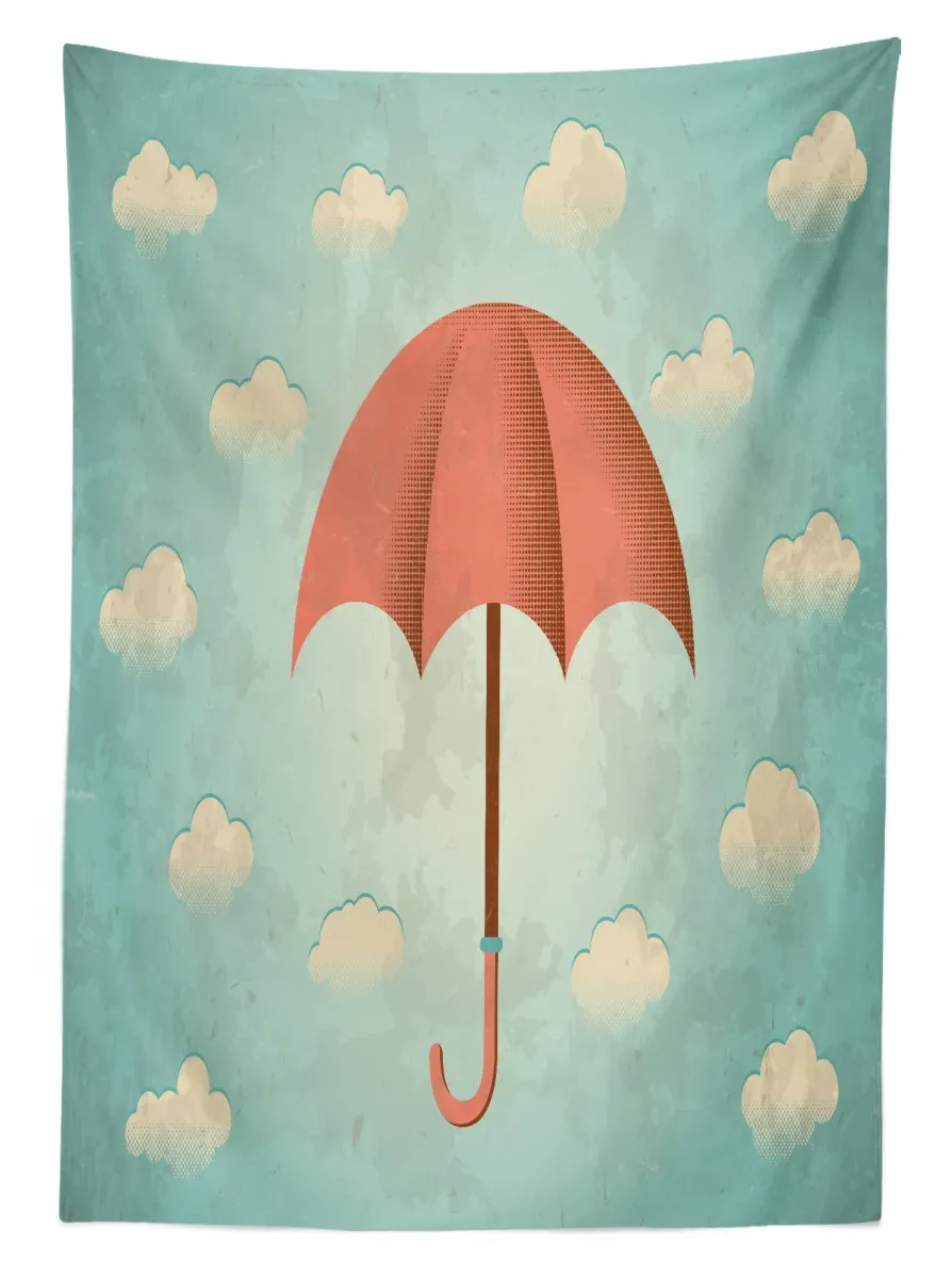 Vintage Cloudy Sky 3D Printed Tablecloth Table Decor vintage cloudy sky 3d printed tablecloth table decor 1641