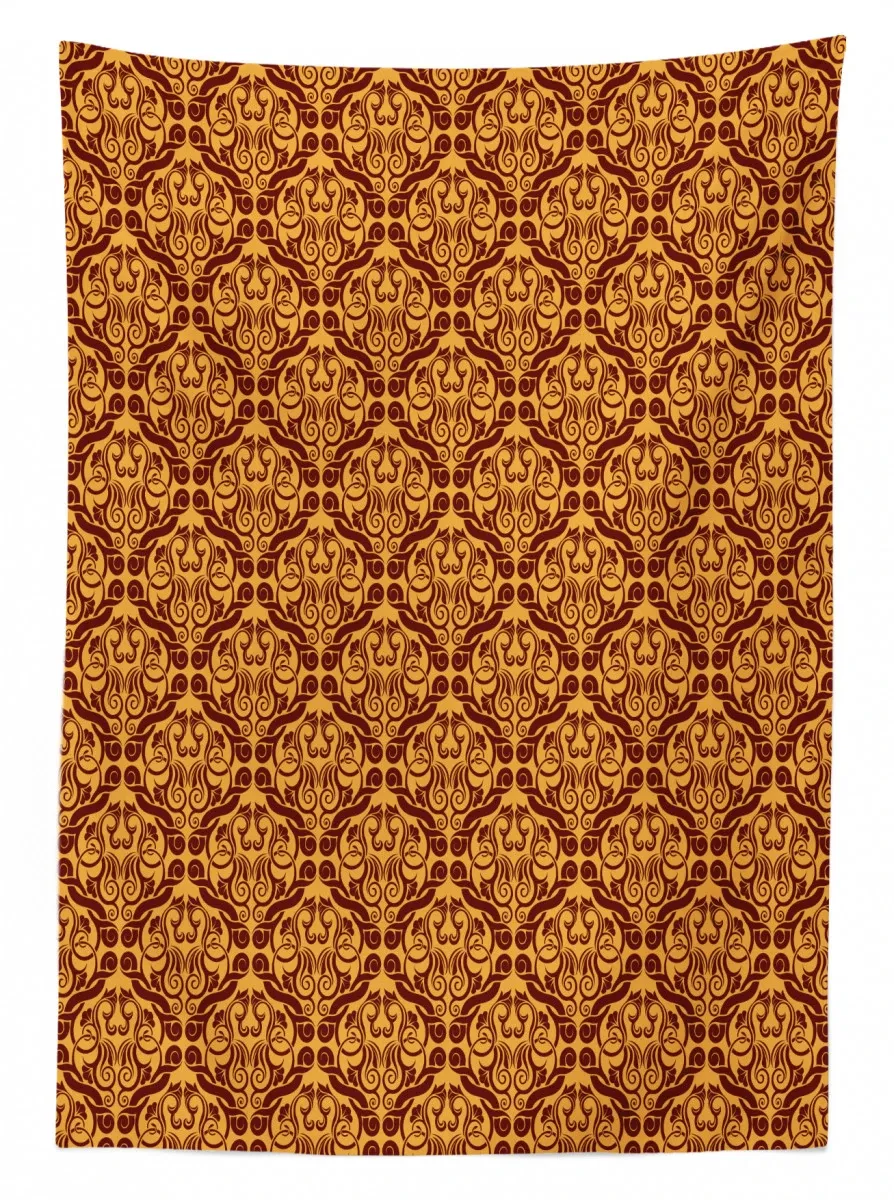 vintage damask tile 3d printed tablecloth table decor 6499