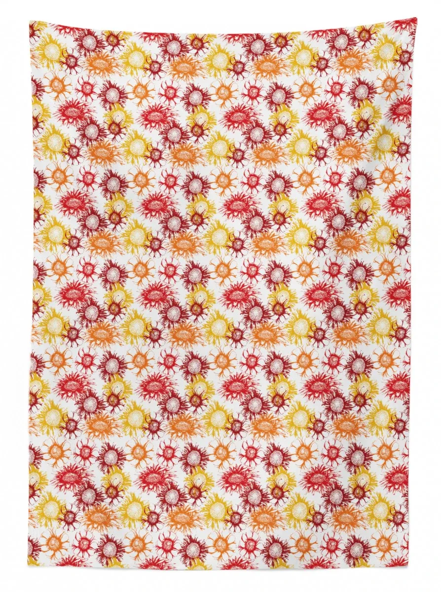 vintage floral artwork 3d printed tablecloth table decor 6889