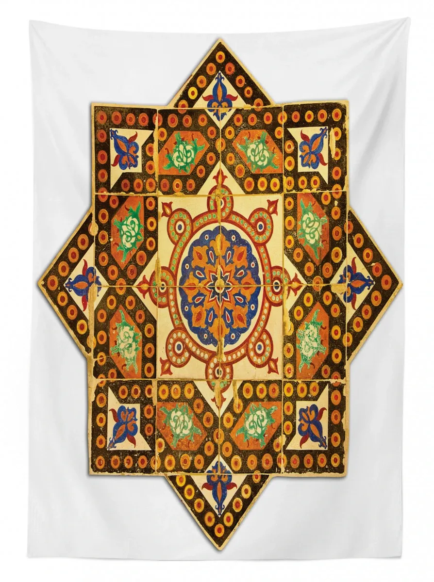 vintage floral pattern 3d printed tablecloth table decor 6358