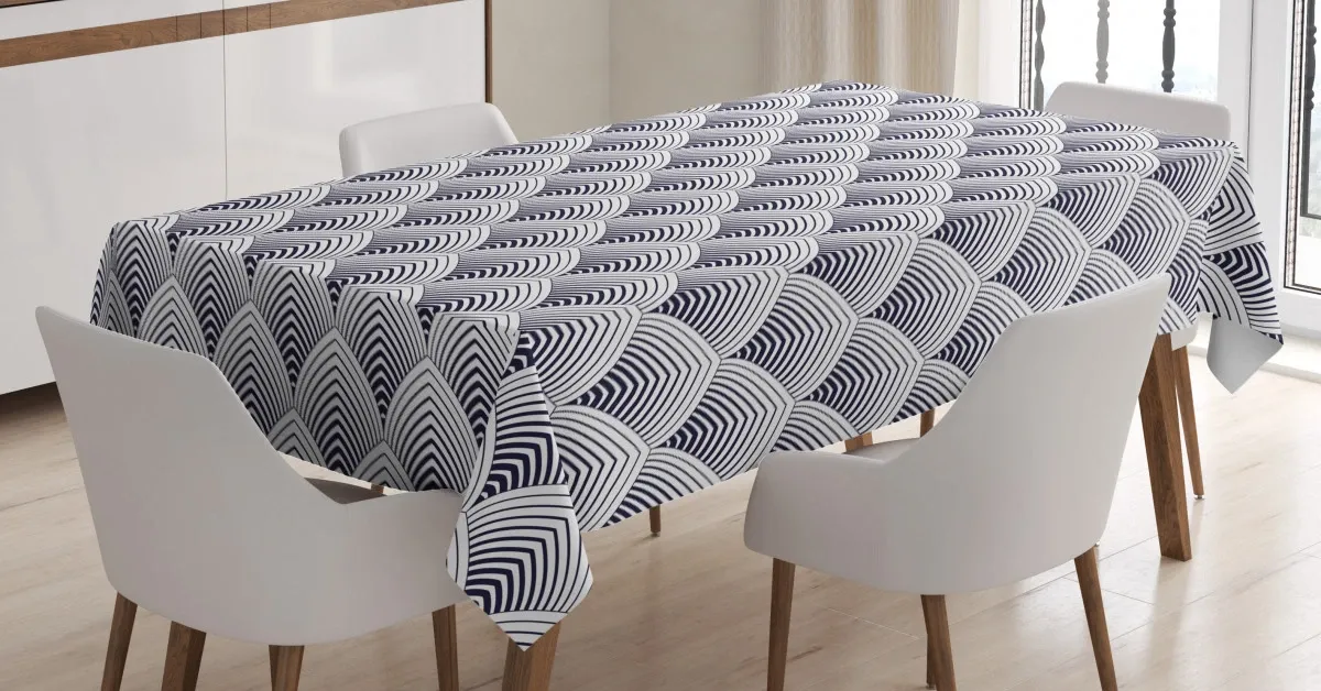 vintage japanese fish squama 3d printed tablecloth table decor 4790