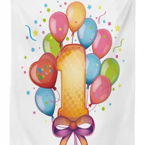 Vintage Kids Birthday 3D Printed Tablecloth Table Decor 1 vintage kids birthday 3d printed tablecloth table decor 8663